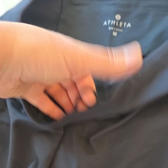 Athleta Black Leggings with Skirt Overlay - Picture 4 of 6